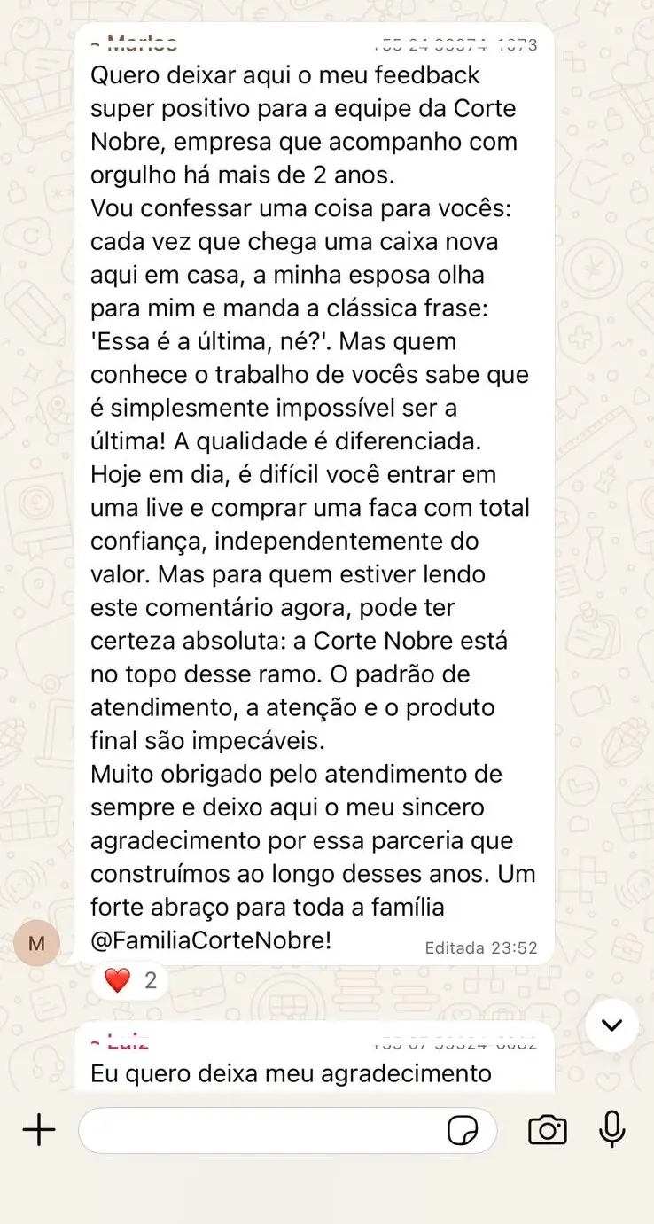Faca Gaúcha Pampeana Corte Nobre - Detalhe produto